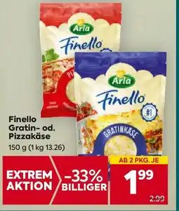 Billa Finello finello gratin-od. pizzakäse Angebot