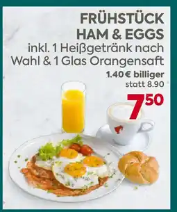 Billa Frühstück ham & eggs Angebot
