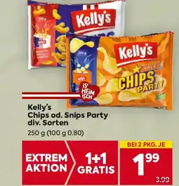 Billa Kelly's Chips od. Snips Party Angebot