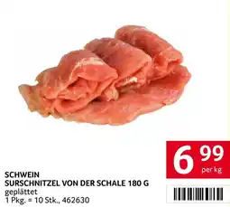 Transgourmet Schwein surschnitzel von der schale Angebot