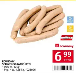 Transgourmet Economy schweinsbratwürstl Angebot
