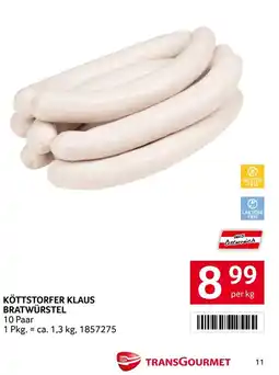 Transgourmet Köttstorfer klaus bratwürstel Angebot