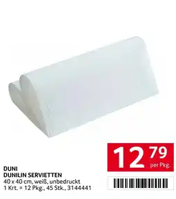 Transgourmet Duni dunilin servietten Angebot