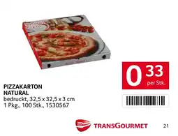 Transgourmet Pizzakarton natural Angebot
