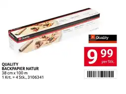 Transgourmet QUALITY BACKPAPIER NATUR Angebot