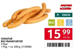 Transgourmet VONATUR BIO FRANKFURTER Angebot