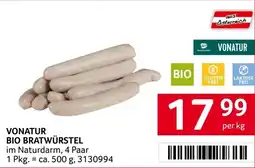 Transgourmet Vonatur bio bratwürstel Angebot