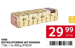 Transgourmet Hink rotwildterrine mit rosinen Angebot