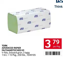 Transgourmet Tork advanced papier falthandtücher h3 Angebot