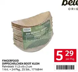Transgourmet Fingerfood dippschälchen boot klein Angebot