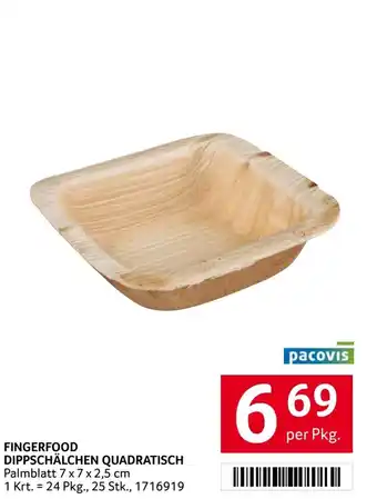 Transgourmet Fingerfood dippschälchen quadratisch Angebot