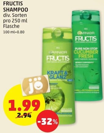 PENNY Fructis Shampoo 250 ml Angebot