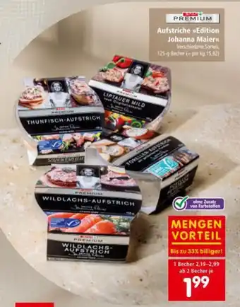 Interspar Aufstriche Edition Johanna Maier Angebot