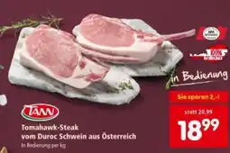 Interspar Tomahawk-Steak vom Duroc Schwein aus Österreich Angebot