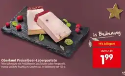 Interspar Oberland Preiselbeer-Leberpastete Angebot