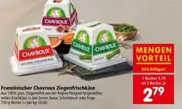 Interspar Französischer Chavroux Ziegenfrischkäse Angebot