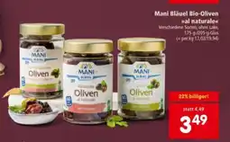 Interspar Mani Bläuel Bio-Oliven al naturale Angebot