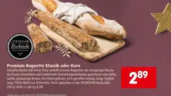 Interspar Premium-Baguette Klassik oder Korn Angebot