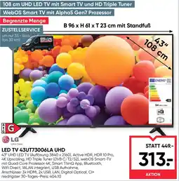 Maximarkt Led tv 43ut73006la uhd Angebot