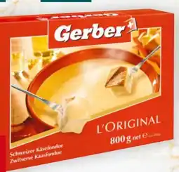 Billa Gerber Schweizer Käsefondue Angebot