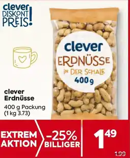 Billa clever Erdnüsse Angebot