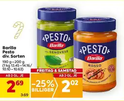Billa Barilla Pesto Angebot