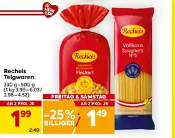 Billa Recheis Teigwaren Angebot