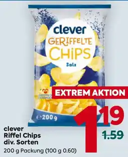 Billa clever Riffel Chips Angebot