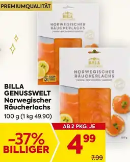 Billa Billa genusswelt norwegischer räucherlachs Angebot