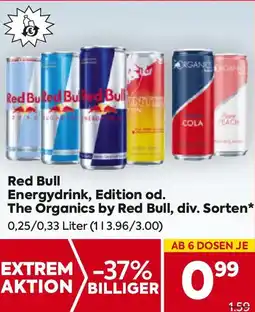 Billa Red Bull Energydrink, Edition od. The Organics by Red Bull Angebot