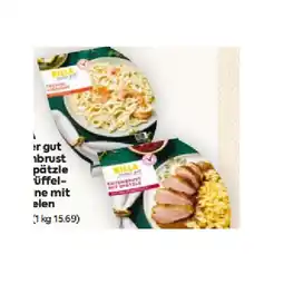Billa Entenbrust mit Spätzle od. Trüffellinguine mit Garnelen BILLA Angebot