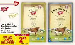 Billa Ja! Natürlich Bio-Käsescheiben Angebot