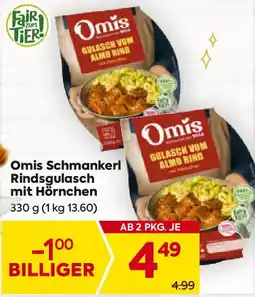 Billa Omis Schmankerl Rindsgulasch mit Hörnchen Angebot