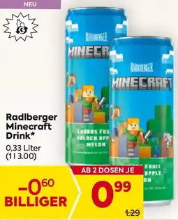 Billa Radlberger Minecraft Drink Angebot