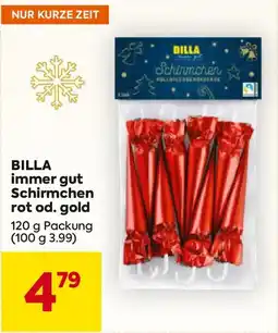 Billa BILLA immer gut Schirmchen rot od. gold Angebot