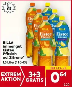Billa Eistee Pfirsich od. Zitrone BILLA Angebot