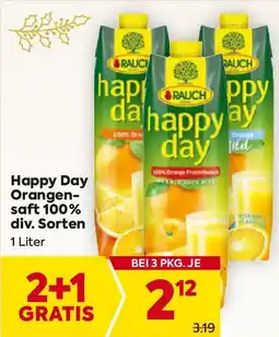 Billa Happy Day Orangensaft 100% Angebot