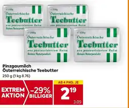 Billa Pinzgaumilch Österreichische Teebutter Angebot