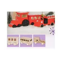 Maximarkt Spielzeug DIY Set Holz-Bus, -Waggon, -Zug oder -Auto maxi.preisjoker Maximarkt Angebot