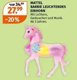 Müller Mattel barbie leuchtendes einhorn Angebot