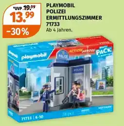 Müller Playmobil polizei ermittlungszimmer Angebot
