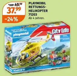 Müller Playmobil rettungs helikopter Angebot