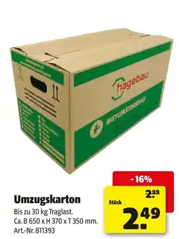 Hagebau Umzugskarton Angebot