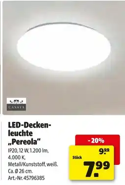 Hagebau LED Decken leuchte Pereola Angebot