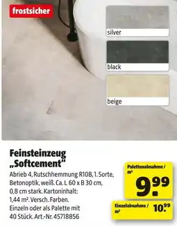 Hagebau Feinsteinzeug softcement Angebot