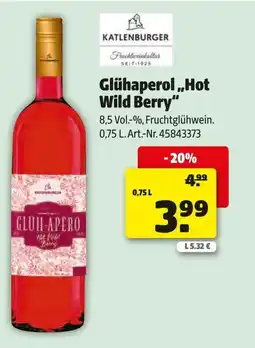 Hagebau Glühaperol Hot Wild Berry Angebot