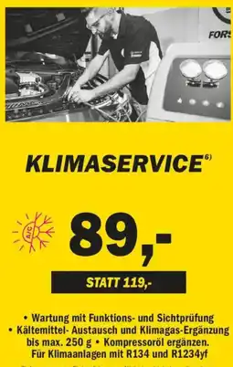 Forstinger Klimaservice Angebot