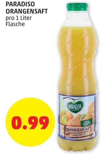 PENNY Paradiso Orangensaft 1 Liter Angebot
