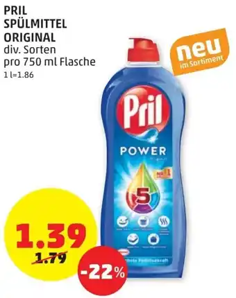 PENNY Pril Spülmittel Original 750 ml Angebot