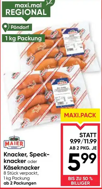 Knacker, speck knacker oder käseknacker